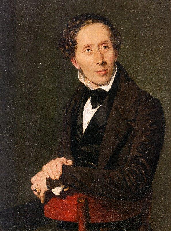 Portrait of Hans Christian Andersen, Christian Albrecht Jensen